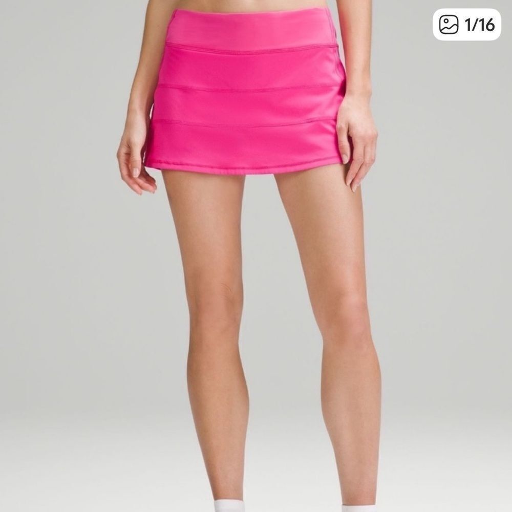Lululemon Pace Rival Skort Skirt Sonic Pink